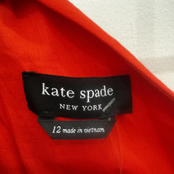 Kate Spade New York Women's One Shoulder Red Dress - Picture 3 of 5